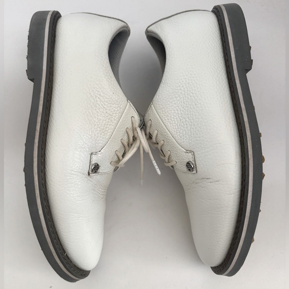 G/FORE Men's Collection Gallivanter Pebble Golf Shoes, Snow Monument, Size 7 - Picture 9 of 13